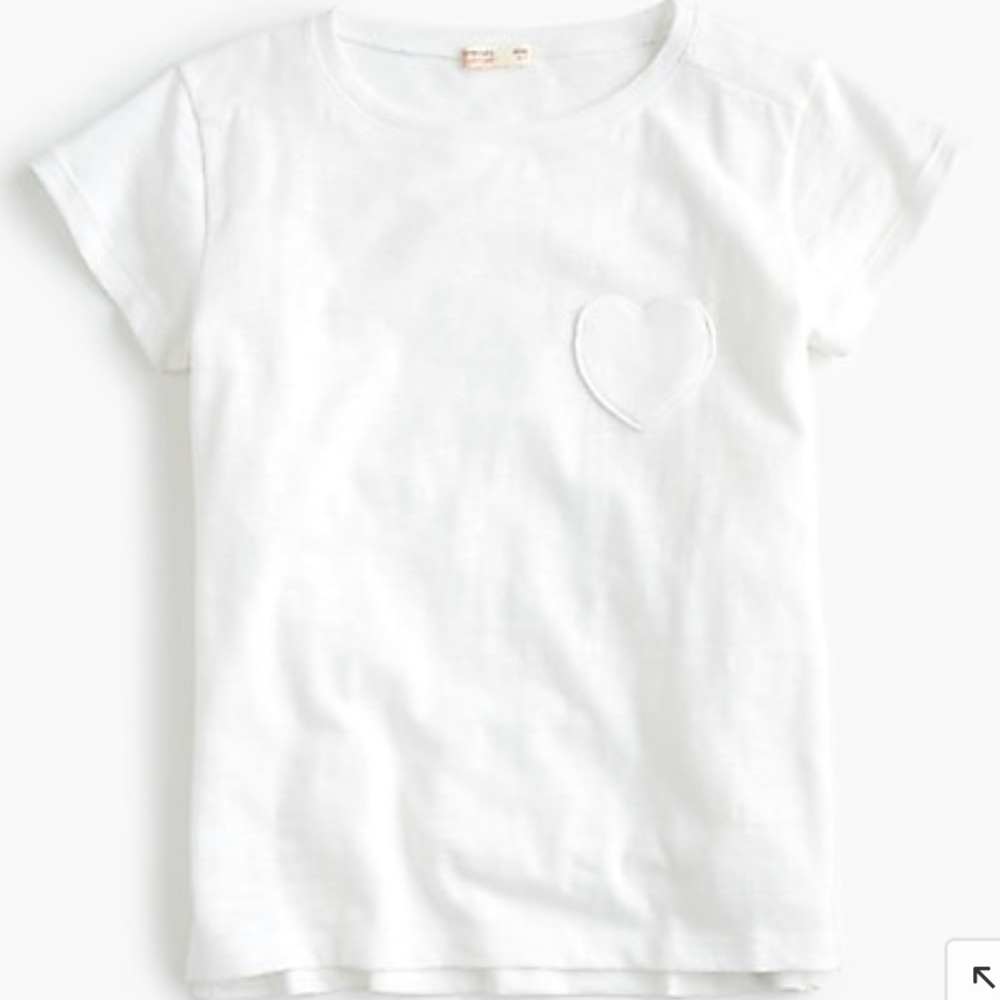 J.Crew crewcuts heart pocket tee